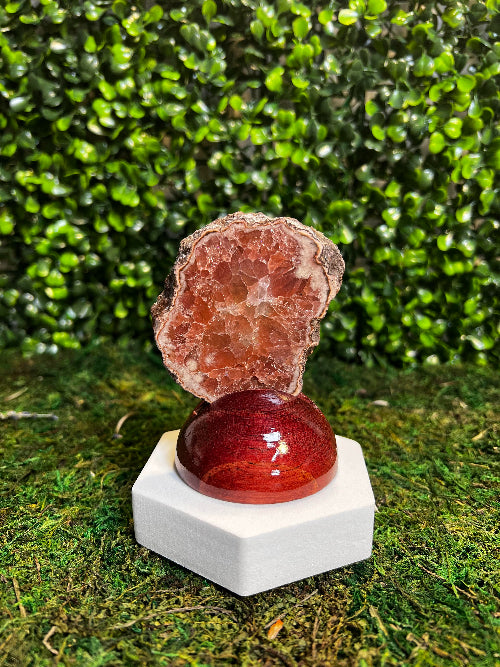 Pink Amethyst Geode Slice
