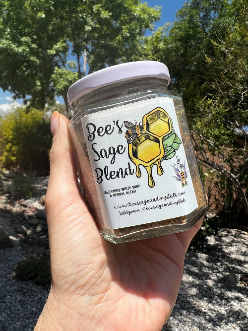 Bee's Sage and Crystals: A Sacred Blend of Clearing and Connection