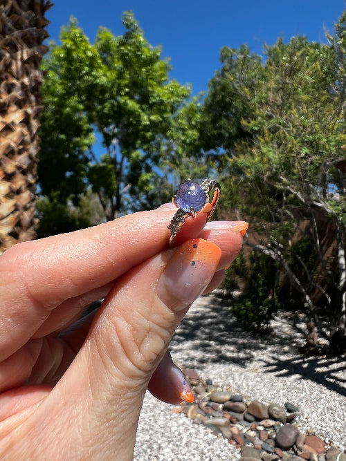 Blue Tanzanite Ring