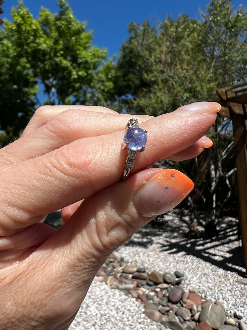 Blue Tanzanite Ring