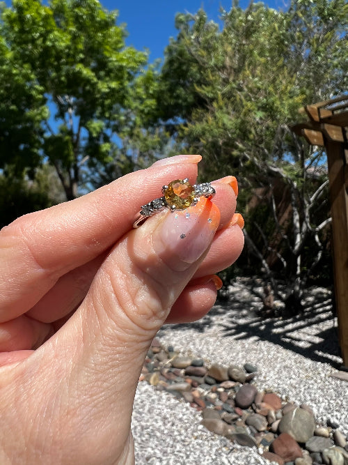 Citrine Ring (Set in a 925 sterling silver)