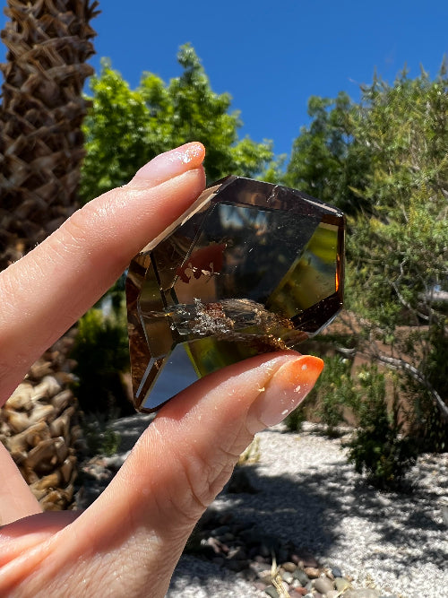 Faceted Smoky Quartz