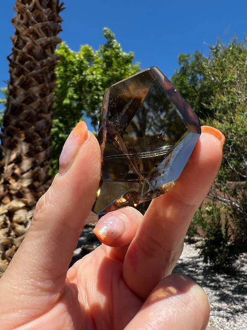 Faceted Smoky Quartz