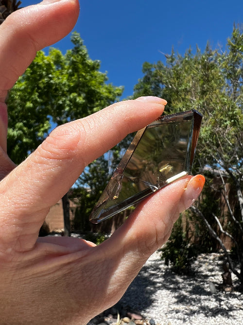 Faceted Smoky Quartz