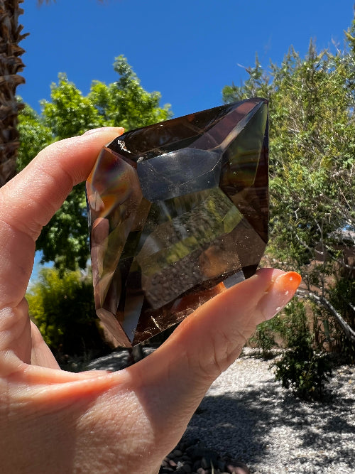 Faceted Smoky Quartz