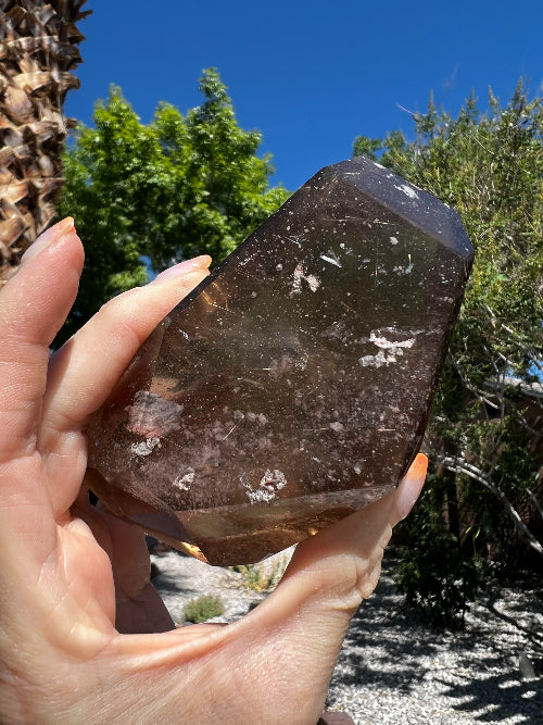 Smoky Quartz Rutile - Faceted