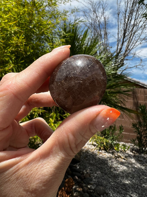 Garden Quartz with Golden Rutile Free Form
