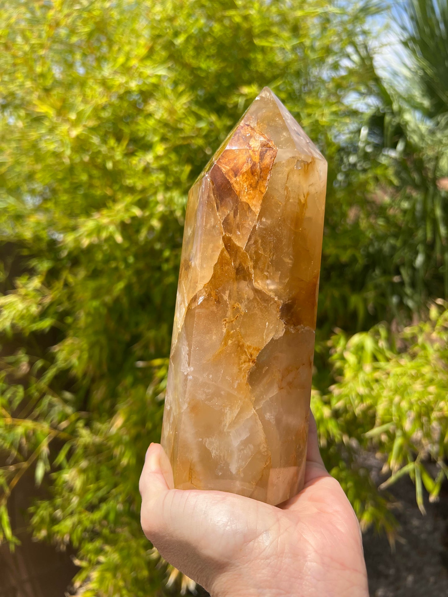 Golden Healer Quartz Tower