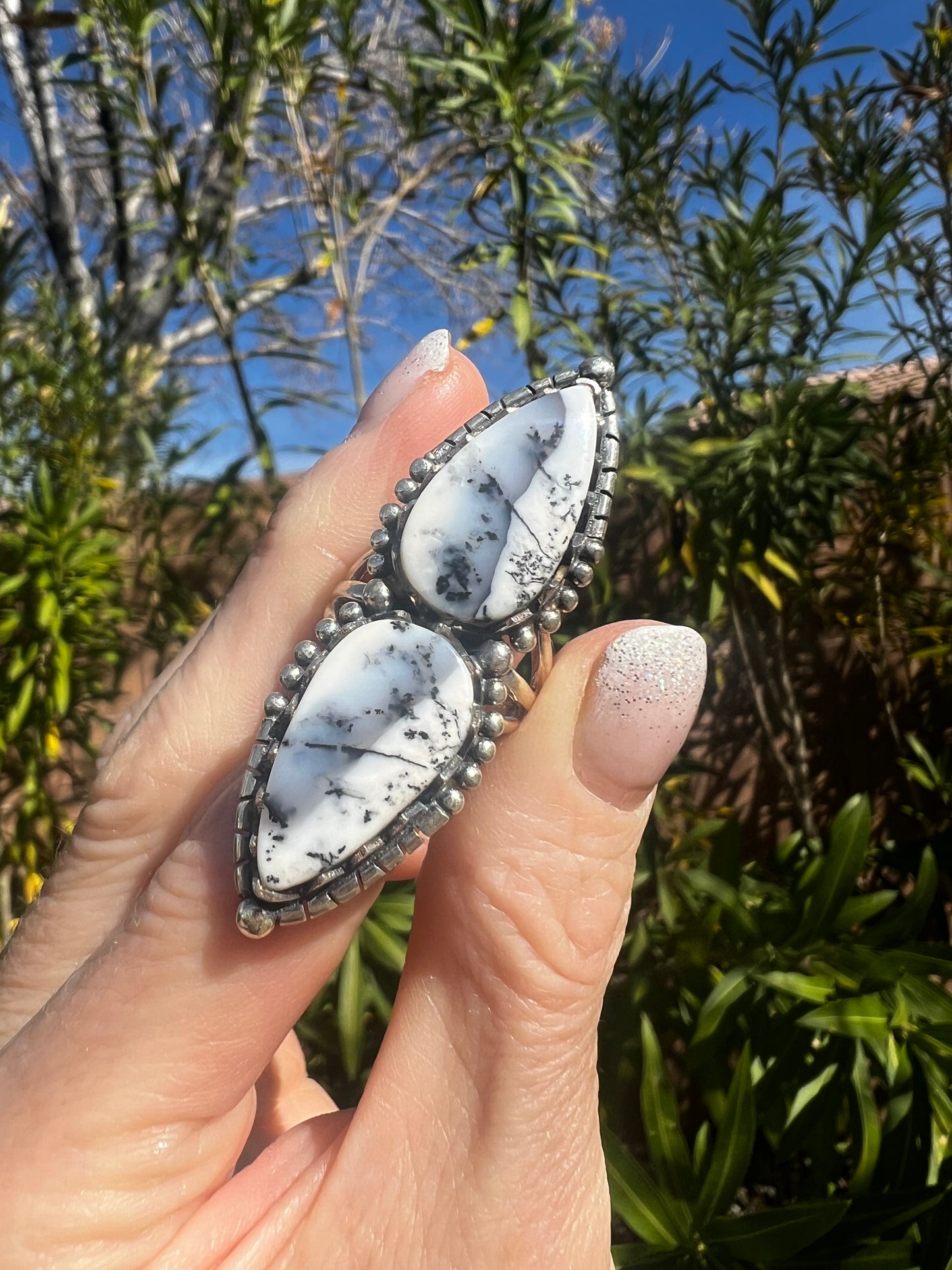 Dendritic Agate Ring