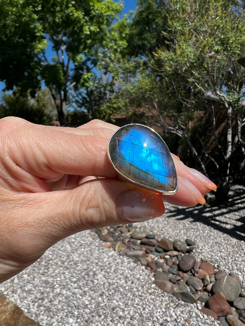 Labradorite Adjustable Ring