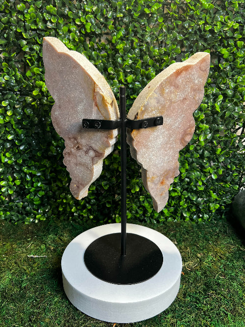 Pink Amethyst Butterfly Carving