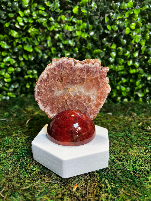 Pink Amethyst Geode Slice