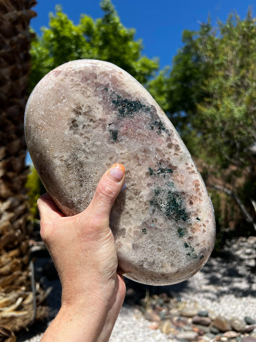 Pink Amethyst Carved Bowl