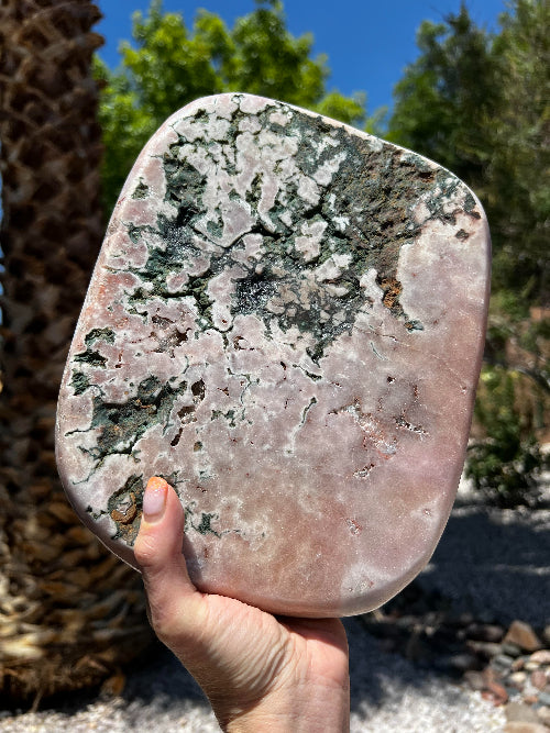 Pink Amethyst Carved Bowl