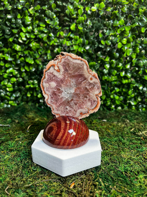 Pink Amethyst Geode Slice