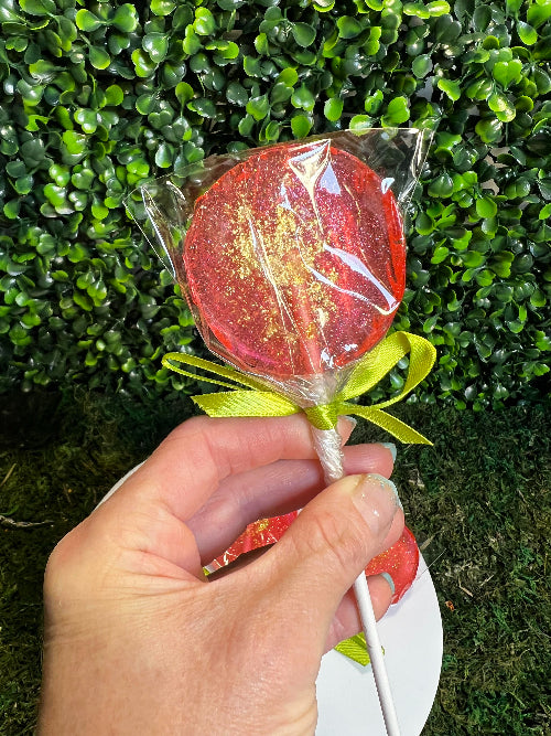 Pink and Gold Lollipop - Watermelon Flavor (1)