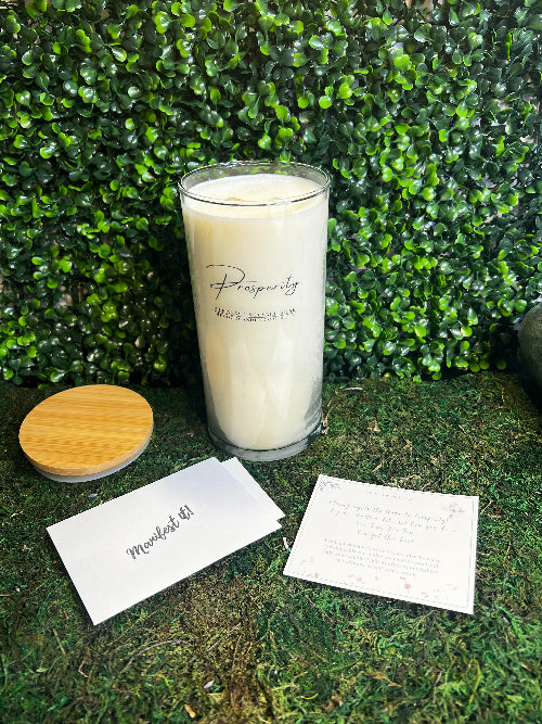 Prosperity Candle - Blue Agave & Sea Salt - 100% Soy Wax (Handpoured)