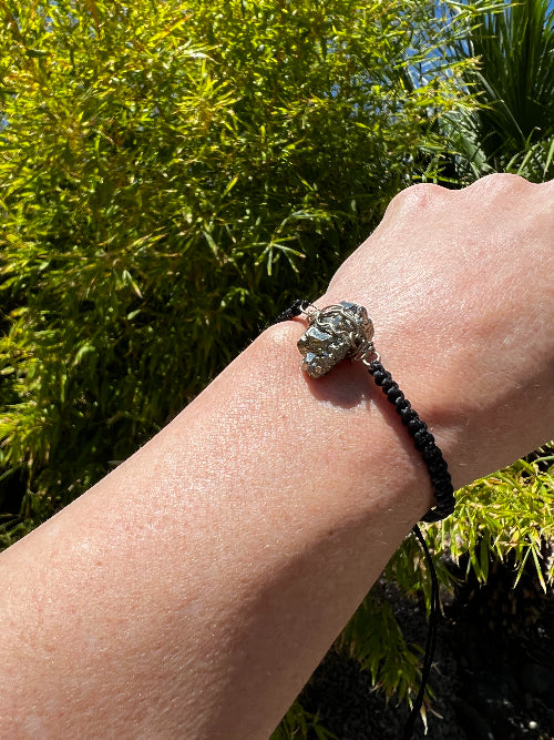 Pyrite Wire Wrapped Bracelet (intuitively chosen)