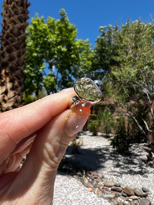 Moldavite Ring