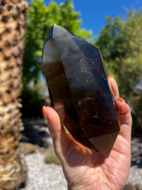 Smoky Quartz Rutile - Double Terminated