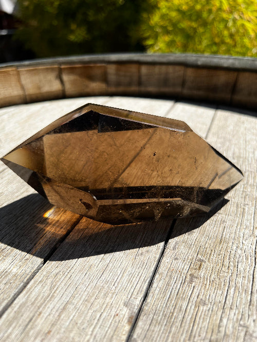 Smoky Quartz Rutile - Double Terminated