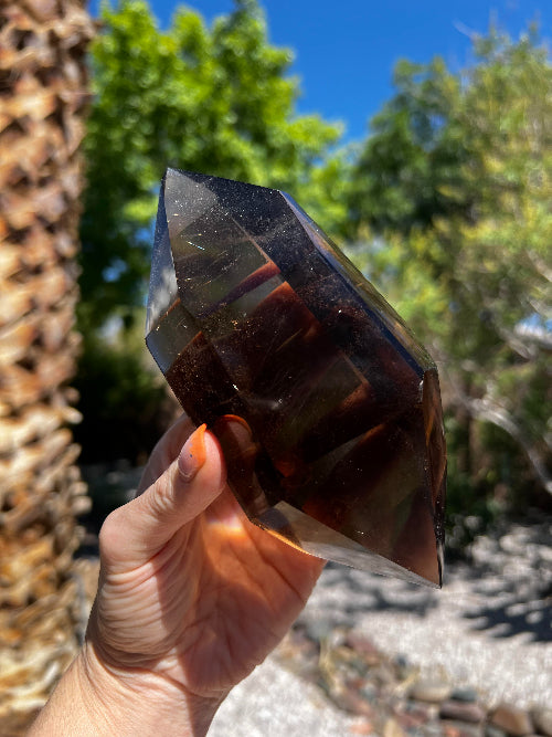 Smoky Quartz Rutile - Double Terminated