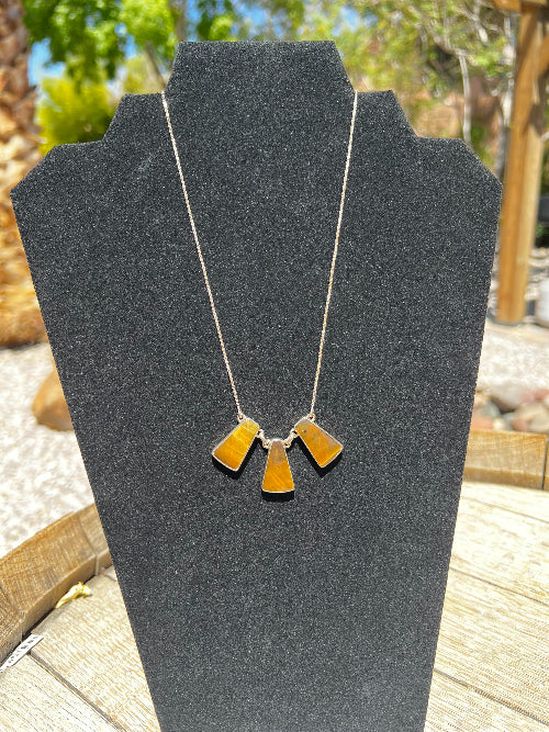 Yellow Tigers Eye Necklace