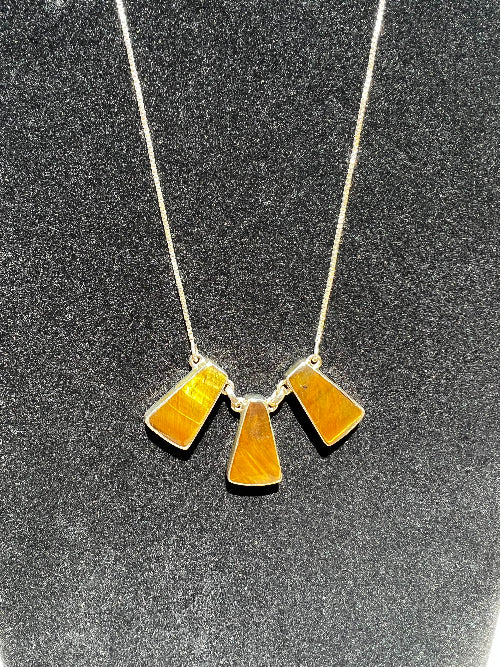 Yellow Tigers Eye Necklace