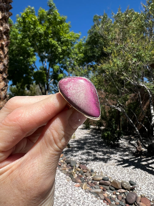 Cobalto Calcite Adjustable Ring