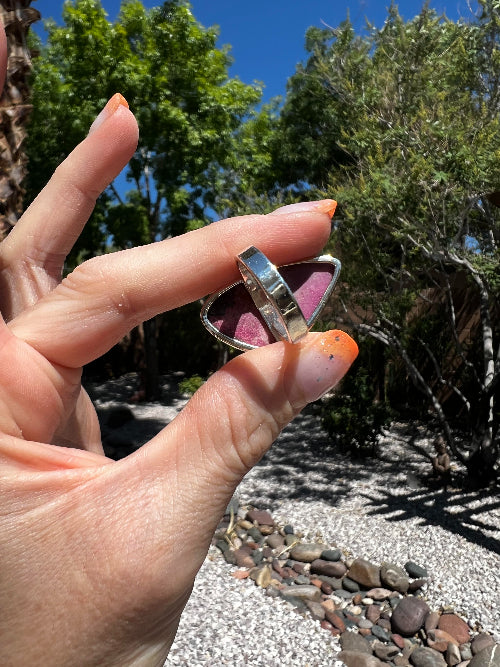 Cobalto Calcite Adjustable Ring