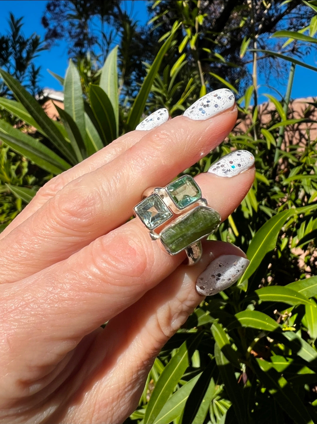 Green Tourmaline Ring