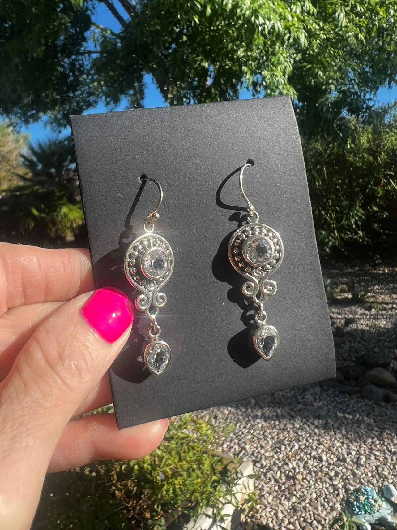 Clear Quartz Earrings