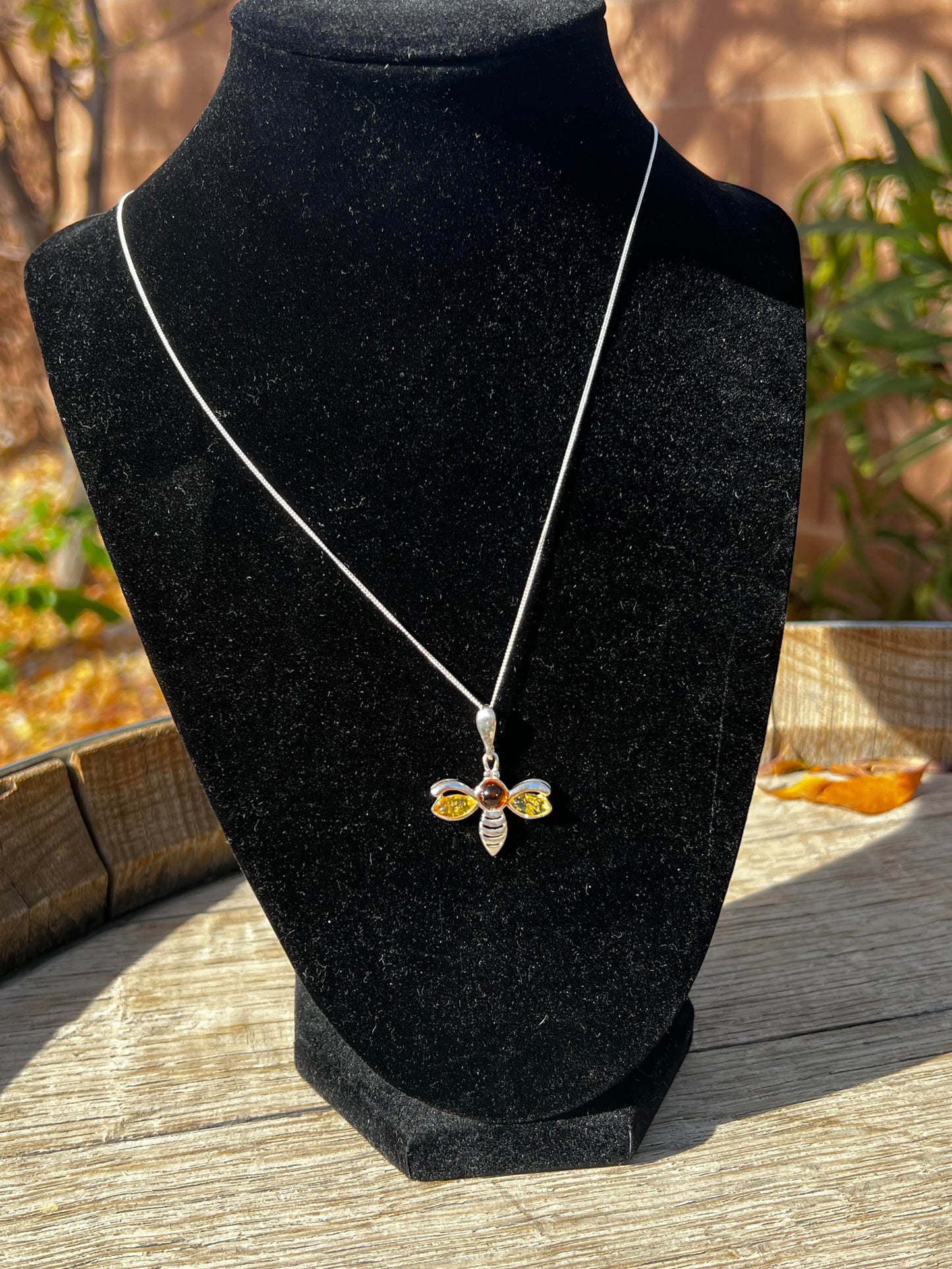 Baltic Amber Bee Necklace