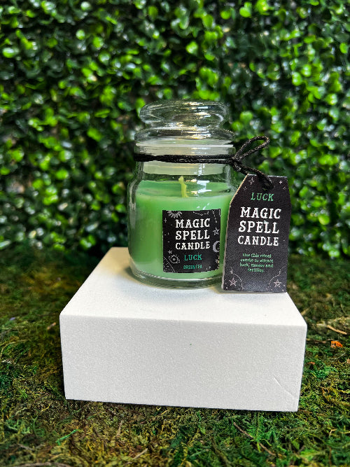 Green Tea Luck: Magic Spell Candle