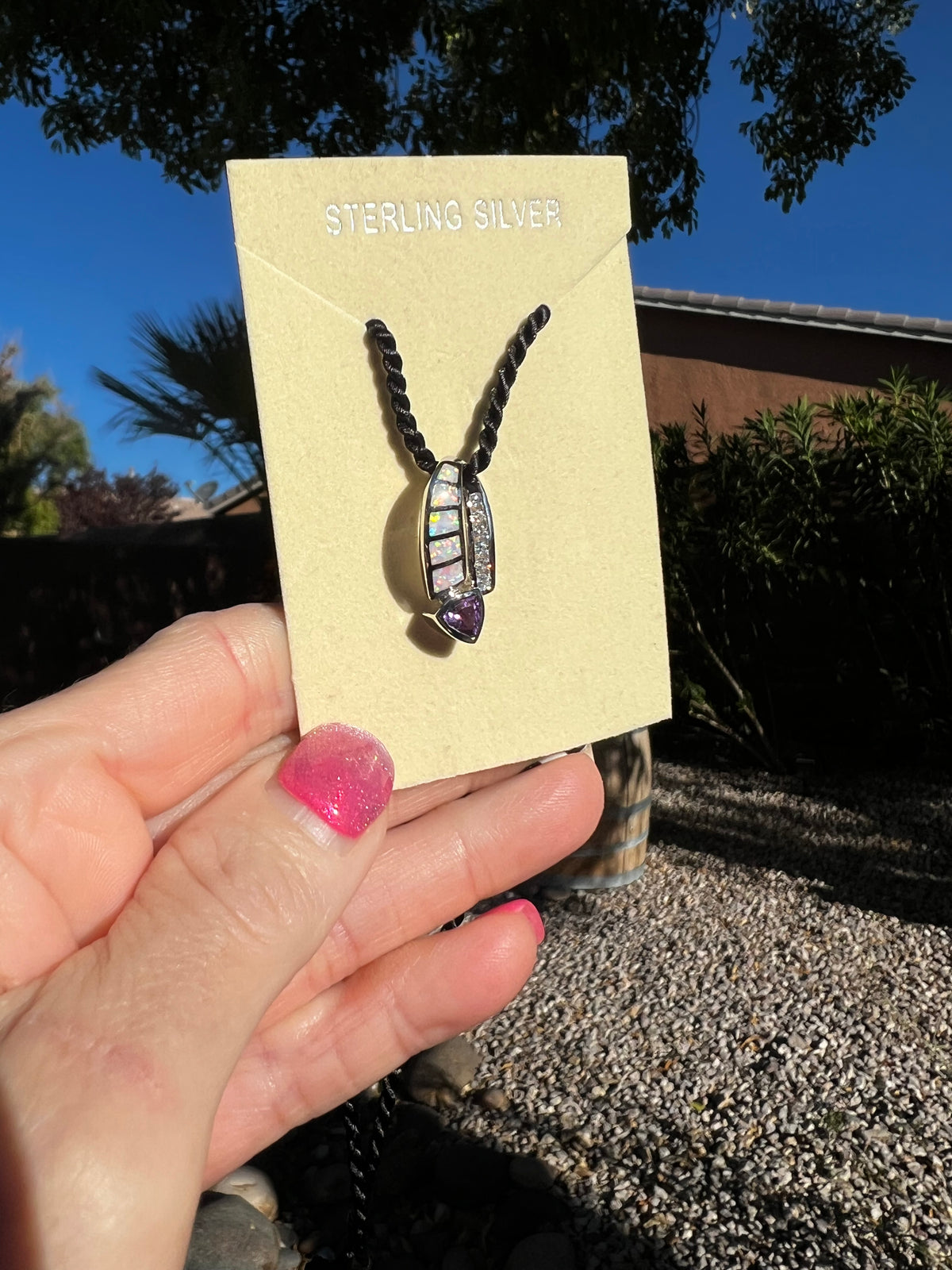 Amethyst Lab Grown Opal White Topaz
