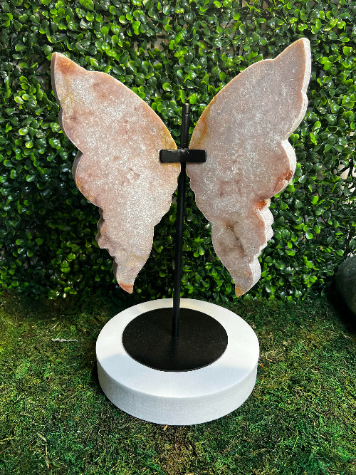 Pink Amethyst Butterfly Carving