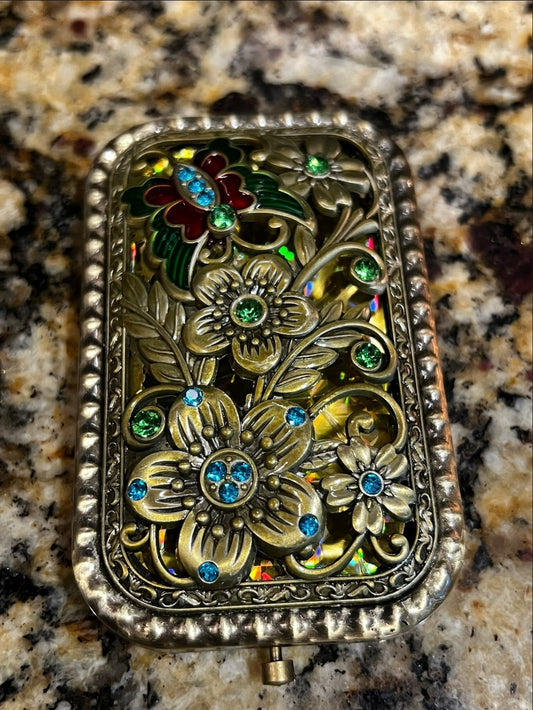 Butterfly & Dogwood Blossoms Mirror