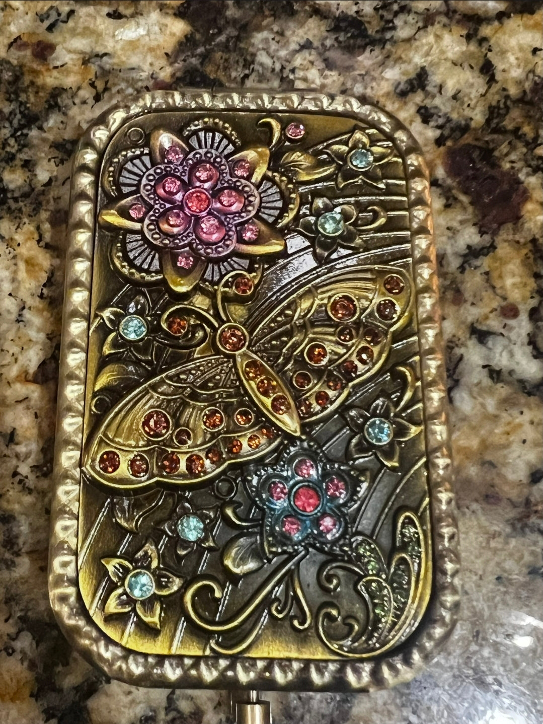 Butterfly, Wildflower and Zinnia Mirror