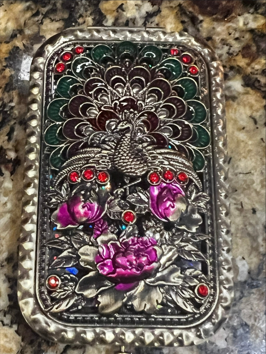 Peacock & Peonies Mirror