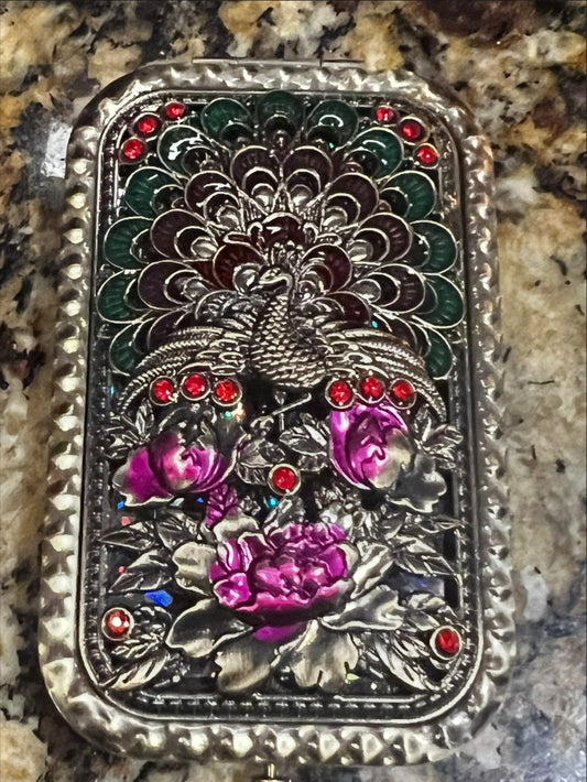 Peacock & Peonies Mirror