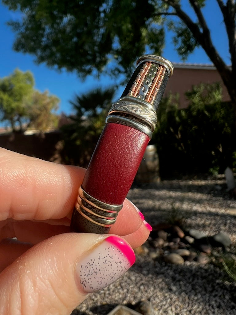 Copper Bracelet (red)