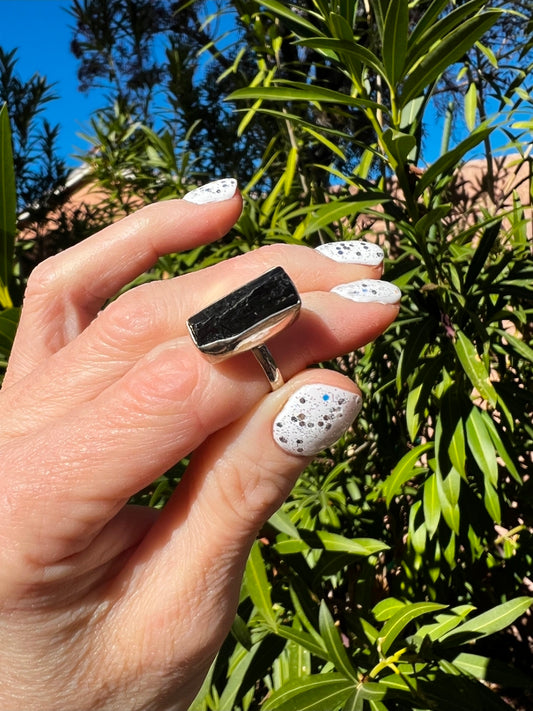 Black Tourmaline Ring