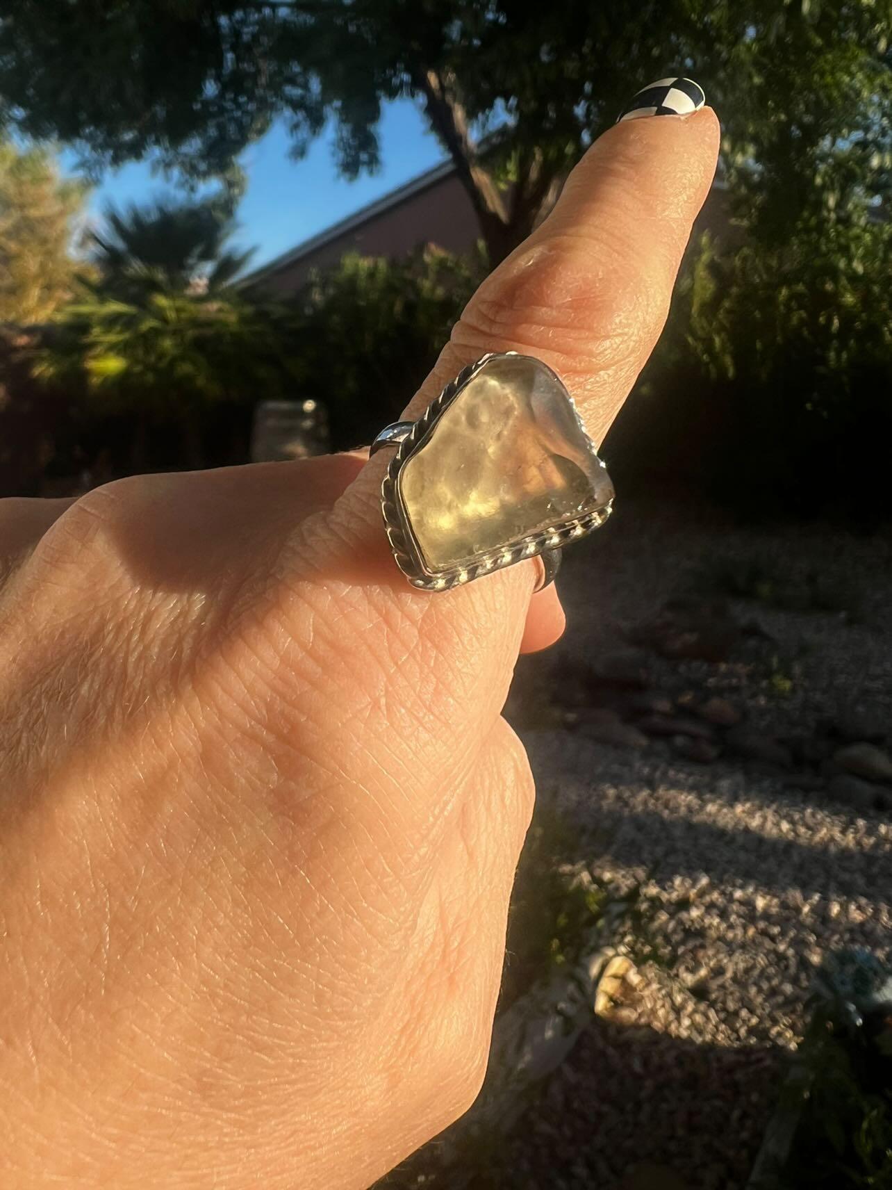 Libyan Desert Glass Ring 2
