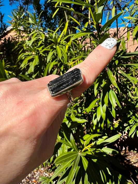 Black Tourmaline Ring