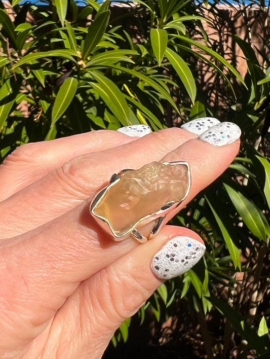 Libyan Desert Glass Ring 3