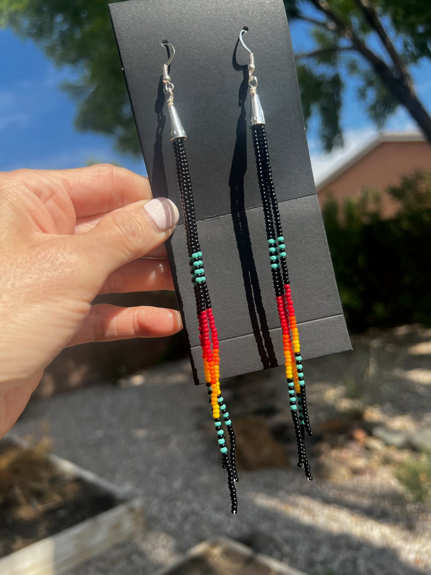 Navajo Beaded Earrings Surgical Steel Posts