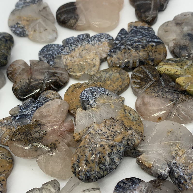 Carved Galaxy Quartz Bees