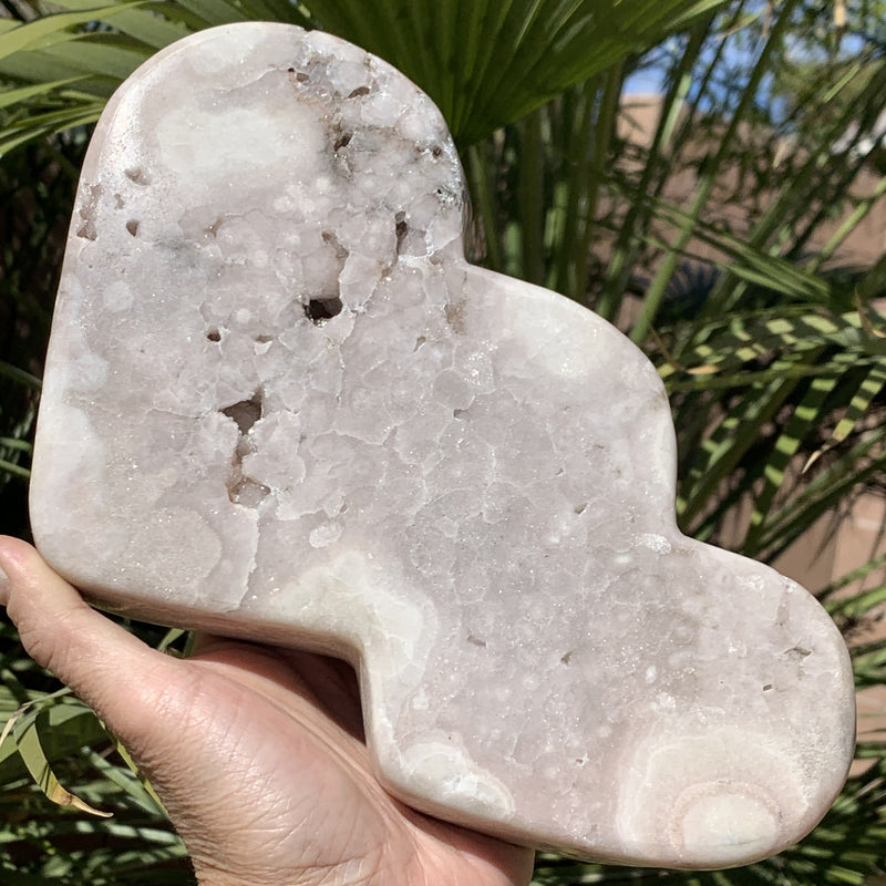 Pink Amethyst Double Heart